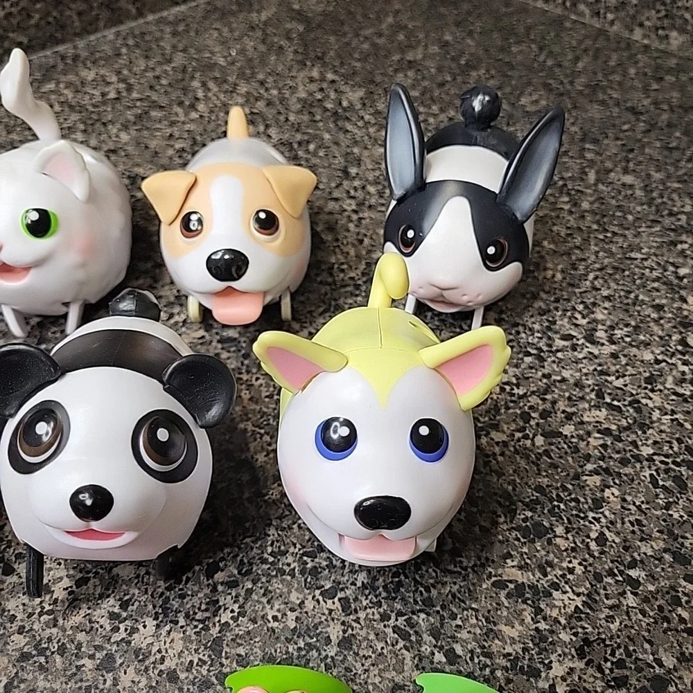 Chubby‎ Puppies Lot Of 7 Working And 2 Non Working Spin Master Plus Accessories